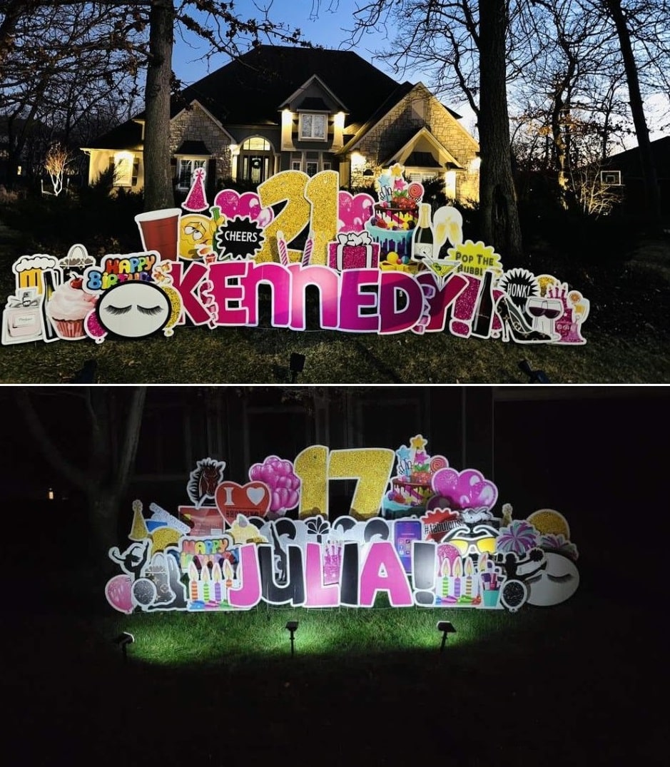 ultimate birthday yard signs
